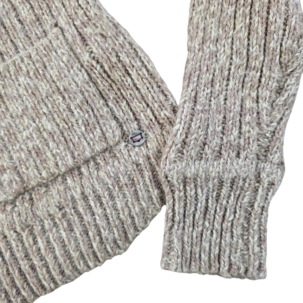 Levi’s Shawl Collar Button Front Chunky Rib Knit Alpaca Blend Cardigan M - Picture 3 of 9